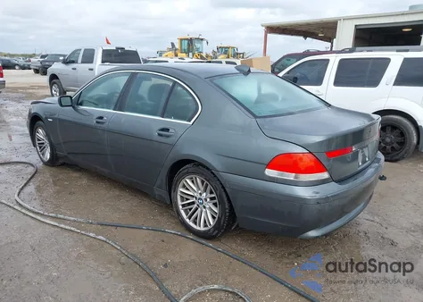2004 BMW 745I z USA, uszkodzony, nr VIN WBAGL63594DP72895